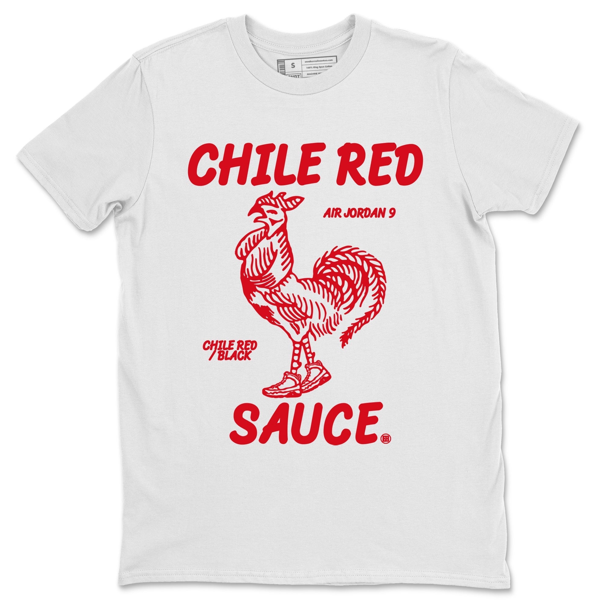 Jordan 9 Chile Red Sneaker Match Tees Hot Sauce Sneaker Tees Jordan 9 Chile Red Sneaker Release Tees Unisex Shirts