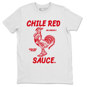 Jordan 9 Chile Red Sneaker Match Tees Hot Sauce Sneaker Tees Jordan 9 Chile Red Sneaker Release Tees Unisex Shirts