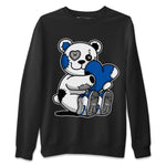 Jordan 1 True Blue Sneaker Match Tees Hugging Bear Sneaker Tees Jordan 1 True Blue Sneaker Release Tees Unisex Shirts