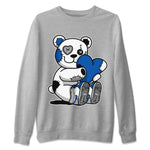 Jordan 1 True Blue Sneaker Match Tees Hugging Bear Sneaker Tees Jordan 1 True Blue Sneaker Release Tees Unisex Shirts