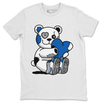 Jordan 1 True Blue Sneaker Match Tees Hugging Bear Sneaker Tees Jordan 1 True Blue Sneaker Release Tees Unisex Shirts