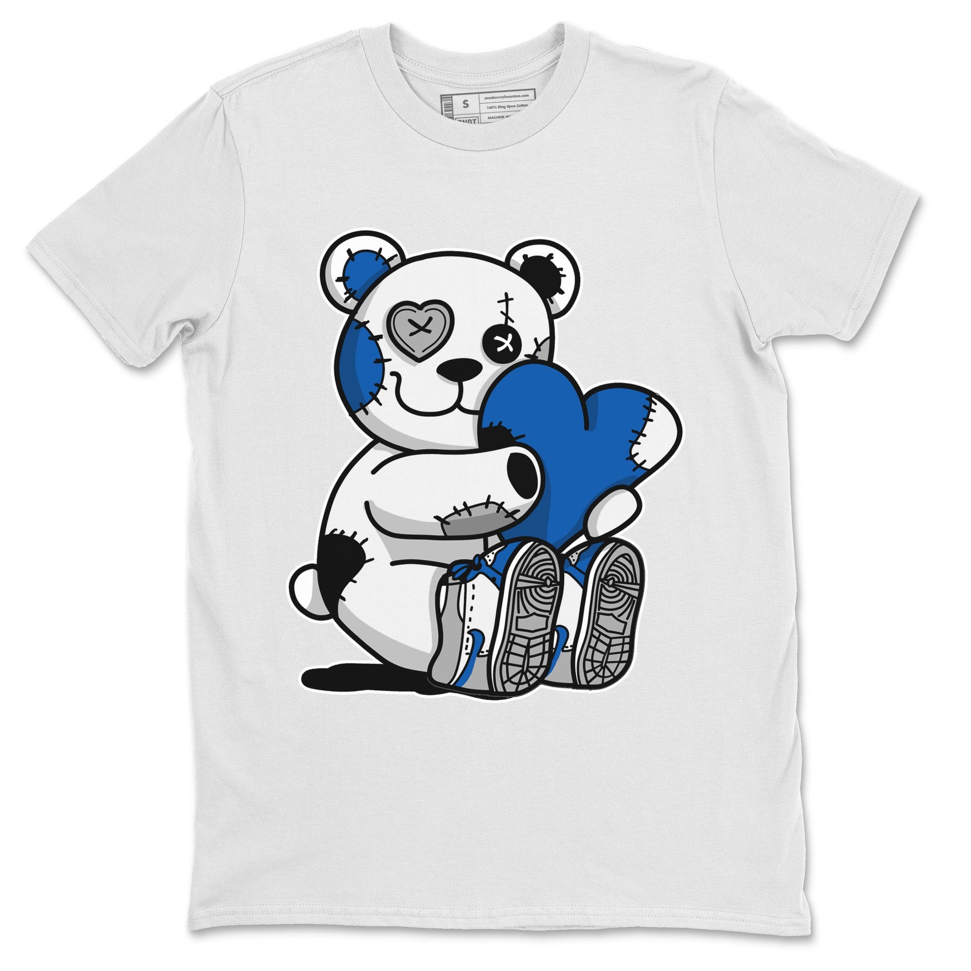 Jordan 1 True Blue Sneaker Match Tees Hugging Bear Sneaker Tees Jordan 1 True Blue Sneaker Release Tees Unisex Shirts