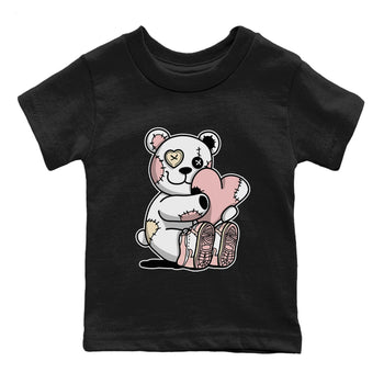 Air Jordan 1 Washed Pink Sneaker Match Tees Hugging Bear Sneaker Tees Air Jordan 1 WMNS Washed Pink Tees Kids Shirts Black 2