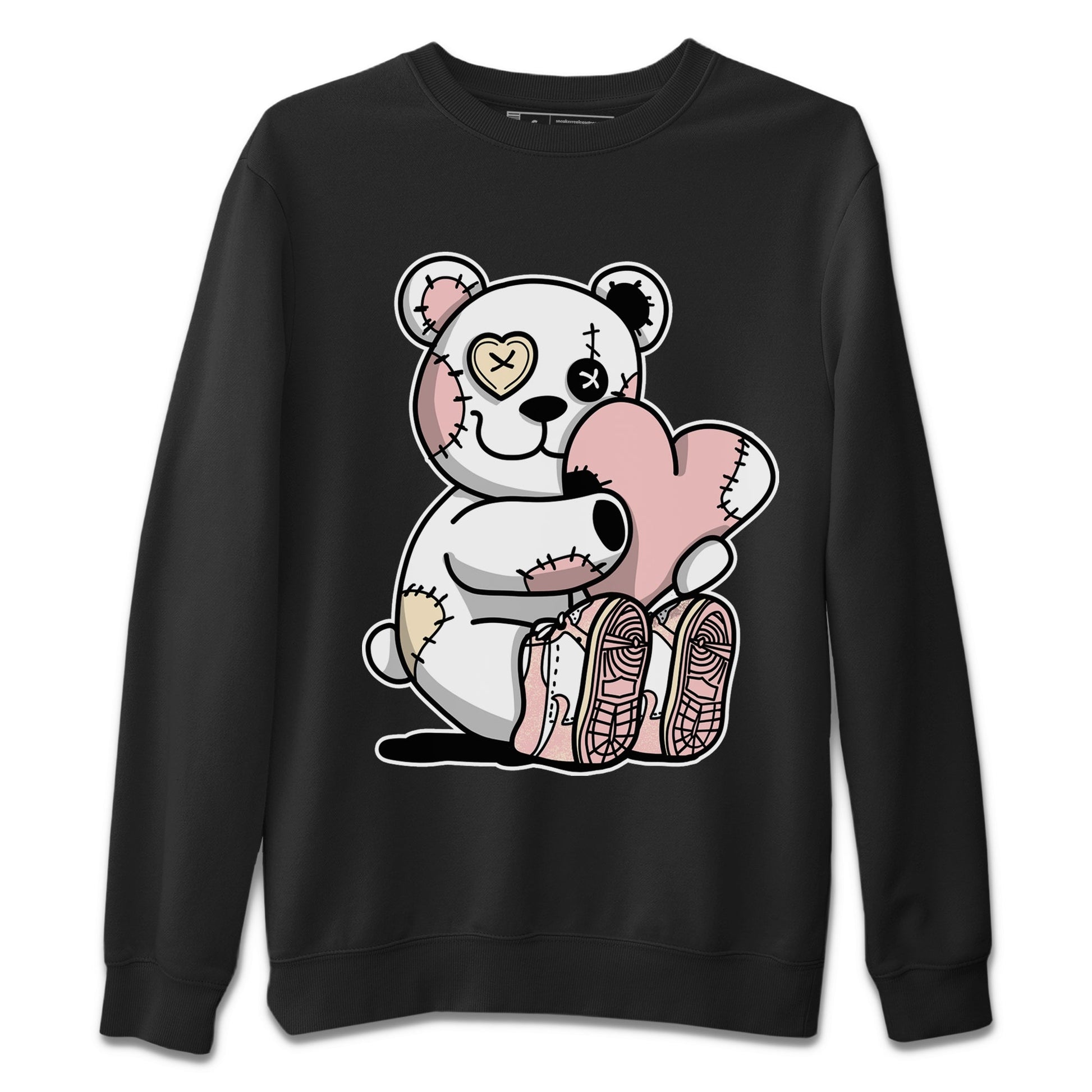 Air Jordan 1 Washed Pink Sneaker Match Tees Hugging Bear Sneaker Tees Air Jordan 1 WMNS Washed Pink Tees Unisex Shirts Black 2