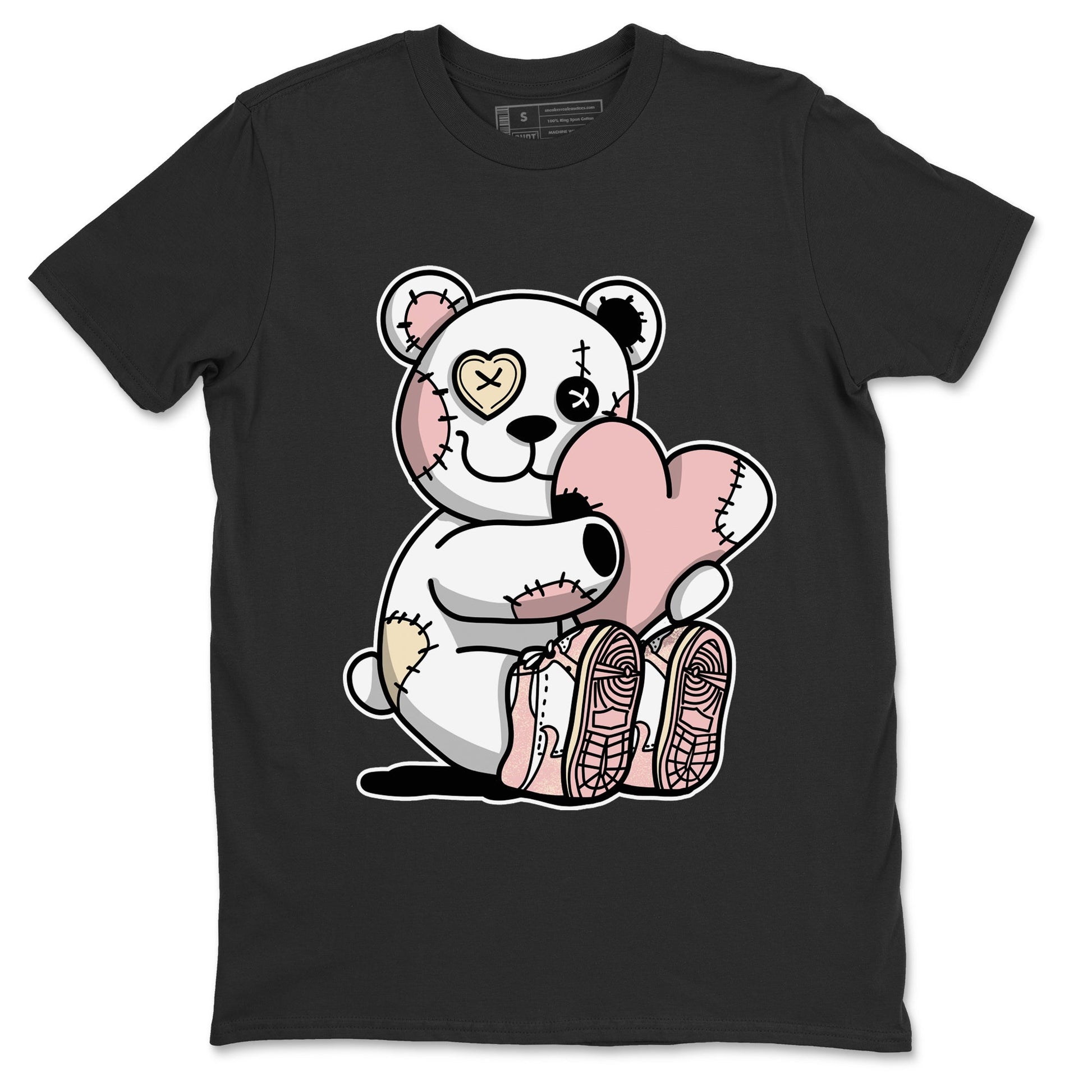 Air Jordan 1 Washed Pink Sneaker Match Tees Hugging Bear Sneaker Tees Air Jordan 1 WMNS Washed Pink Tees Unisex Shirts Black 2
