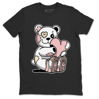Air Jordan 1 Washed Pink Sneaker Match Tees Hugging Bear Sneaker Tees Air Jordan 1 WMNS Washed Pink Tees Unisex Shirts Black 2