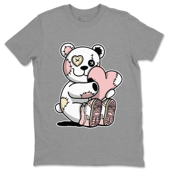 Air Jordan 1 Washed Pink Sneaker Match Tees Hugging Bear Sneaker Tees Air Jordan 1 WMNS Washed Pink Tees Unisex Shirts Heather Grey 2