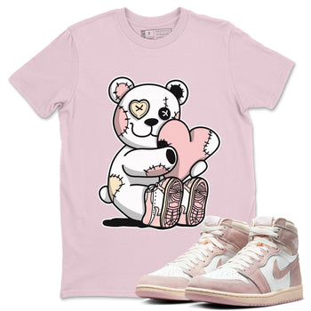 Air Jordan 1 Washed Pink Sneaker Match Tees Hugging Bear Sneaker Tees Air Jordan 1 WMNS Washed Pink Tees Unisex Shirts Pink 1