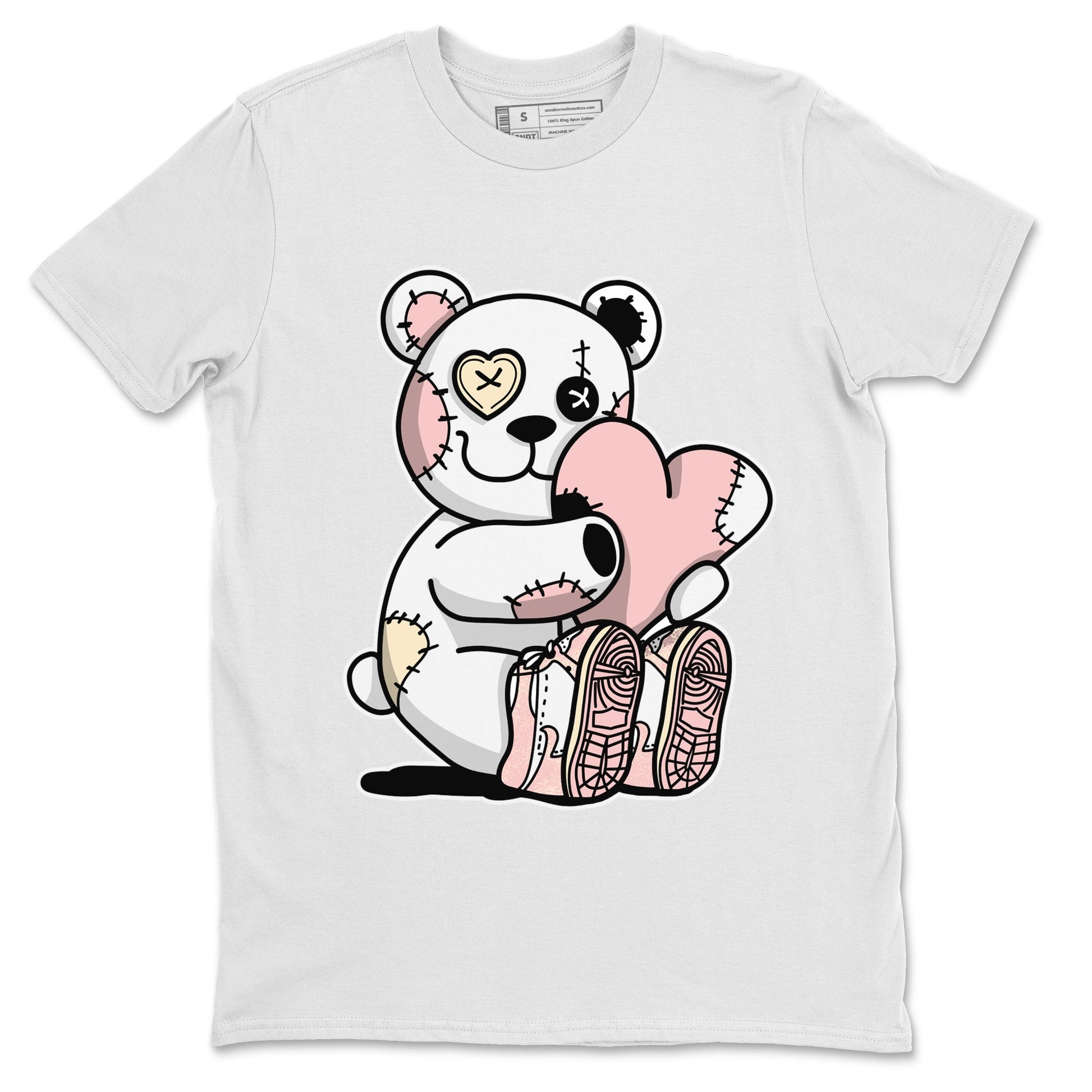 Air Jordan 1 Washed Pink Sneaker Match Tees Hugging Bear Sneaker Tees Air Jordan 1 WMNS Washed Pink Tees Unisex Shirts White 2