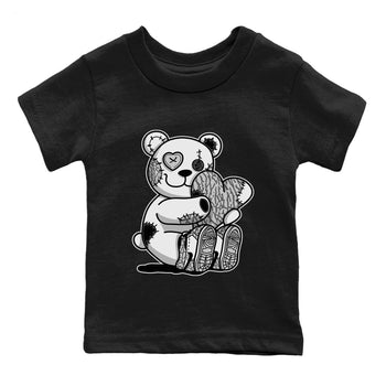 Jordan 1 White Cement Sneaker Match Tees Hugging Bear Sneaker Tees Jordan 1 White Cement Sneaker Release Tees Kids Shirts