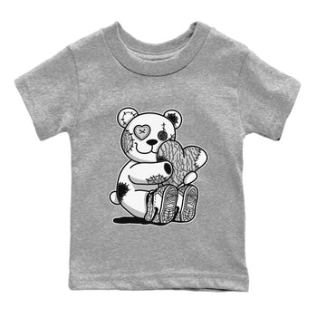Jordan 1 White Cement Sneaker Match Tees Hugging Bear Sneaker Tees Jordan 1 White Cement Sneaker Release Tees Kids Shirts