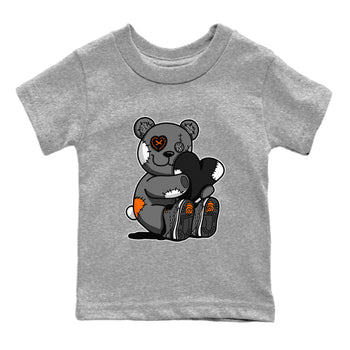 Air Jordan 3 Fear shirt to match jordans Hugging Bear sneaker tees Air Jordan 3 Retro Fear SNRT Sneaker Release Tees Crew Neck T-ShirtBaby Toddler Heather Grey 2 T-Shirt