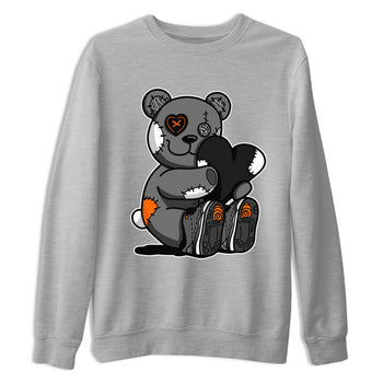 Air Jordan 3 Fear shirt to match jordans Hugging Bear sneaker tees Air Jordan 3 Retro Fear SNRT Sneaker Release Tees Crew Neck T-ShirtUnisex Heather Grey 2 T-Shirt
