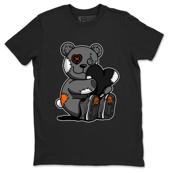 Air Jordan 3 Fear shirt to match jordans Hugging Bear sneaker tees Air Jordan 3 Retro Fear SNRT Sneaker Release Tees Crew Neck T-ShirtUnisex Black 2 T-Shirt