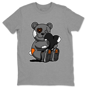 Air Jordan 3 Fear shirt to match jordans Hugging Bear sneaker tees Air Jordan 3 Retro Fear SNRT Sneaker Release Tees Crew Neck T-ShirtUnisex Heather Grey 2 T-Shirt