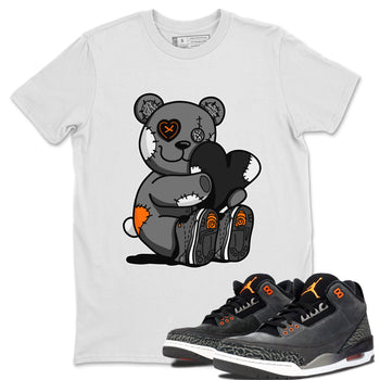 Air Jordan 3 Fear shirt to match jordans Hugging Bear sneaker tees Air Jordan 3 Retro Fear SNRT Sneaker Release Tees Crew Neck T-ShirtUnisex White 1 T-Shirt