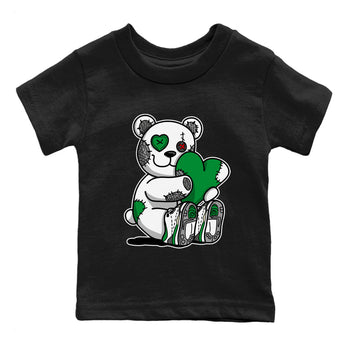 Air Jordan 3 Lucky Green Sneaker Match Tees Hugging Bear Sneaker Tees Jordan 3 Retro Lucky Green Sneaker Release Tees Kids Shirts Black 2