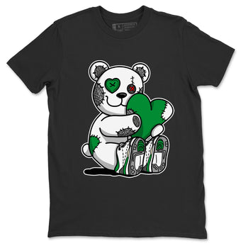 Air Jordan 3 Lucky Green Sneaker Match Tees Hugging Bear Sneaker Tees Jordan 3 Retro Lucky Green Sneaker Release Tees Unisex Shirts Black 2
