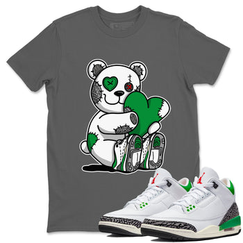 Air Jordan 3 Lucky Green Sneaker Match Tees Hugging Bear Sneaker Tees Jordan 3 Retro Lucky Green Sneaker Release Tees Unisex Shirts Cool Grey 1