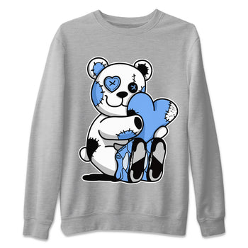 Jordan 5 UNC Jordan Shirts Hugging Bear Sneaker Tees Air Jordan 5 UNC SNRT Sneaker Tees Unisex Shirts Heather Grey 2