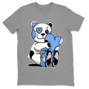 Jordan 5 UNC Jordan Shirts Hugging Bear Sneaker Tees Air Jordan 5 UNC SNRT Sneaker Tees Unisex Shirts Heather Grey 2