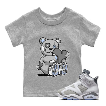 Jordan 6 Cool Grey Sneaker Match Tees Hugging Bear Sneaker Tees Jordan 6 Cool Grey Sneaker Release Tees Kids Shirts