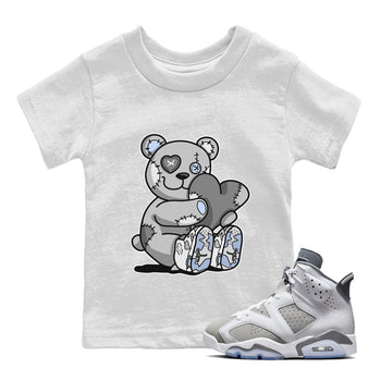 Jordan 6 Cool Grey Sneaker Match Tees Hugging Bear Sneaker Tees Jordan 6 Cool Grey Sneaker Release Tees Kids Shirts