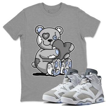 Jordan 6 Cool Grey Sneaker Match Tees Hugging Bear Sneaker Tees Jordan 6 Cool Grey Sneaker Release Tees Unisex Shirts