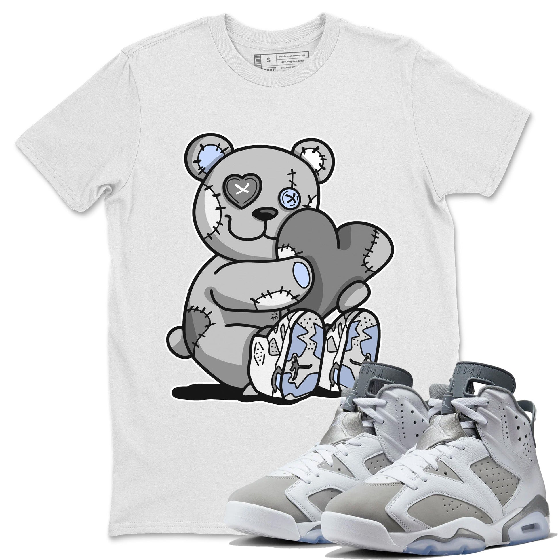 Jordan 6 Cool Grey Sneaker Match Tees Hugging Bear Sneaker Tees Jordan 6 Cool Grey Sneaker Release Tees Unisex Shirts