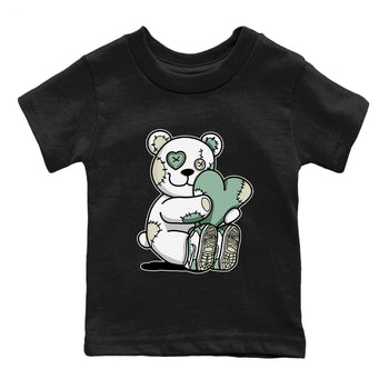 Dunk Low Mica Green Shirts Hugging Bear Sneaker Tees Dunk Mica Green Sneaker Release Tees Kids Shirts Black 2