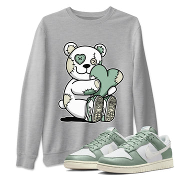 Dunk Low Mica Green Shirts Hugging Bear Sneaker Tees Dunk Mica Green Sneaker Release Tees Unisex Shirts Heather Grey 1