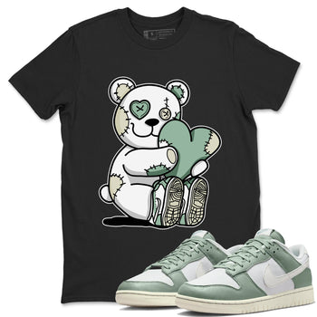 Dunk Low Mica Green Shirts Hugging Bear Sneaker Tees Dunk Mica Green Sneaker Release Tees Unisex Shirts Black 1