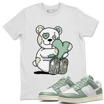 Dunk Low Mica Green Shirts Hugging Bear Sneaker Tees Dunk Mica Green Sneaker Release Tees Unisex Shirts White 1
