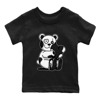 Dunk Panda Sneaker Match Tees Hugging Bear Sneaker Tees Dunk Low Panda Dunks Black White SNRT Sneaker Release Tees Kids and Baby Youth Shirts Black 2