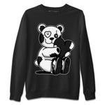 Dunk Panda Sneaker Match Tees Hugging Bear Sneaker Tees Dunk Low Panda Dunks Black White SNRT Sneaker Release Tees Unisex Shirts Black 2