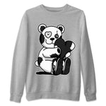 Dunk Panda Sneaker Match Tees Hugging Bear Sneaker Tees Dunk Low Panda Dunks Black White SNRT Sneaker Release Tees Unisex Shirts Heather Grey 2