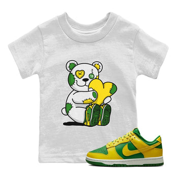 Dunk Reverse Brazil Sneaker Match Tees Hugging Bear Sneaker Tees Dunk Reverse Brazil Sneaker Release Tees Kids Shirts