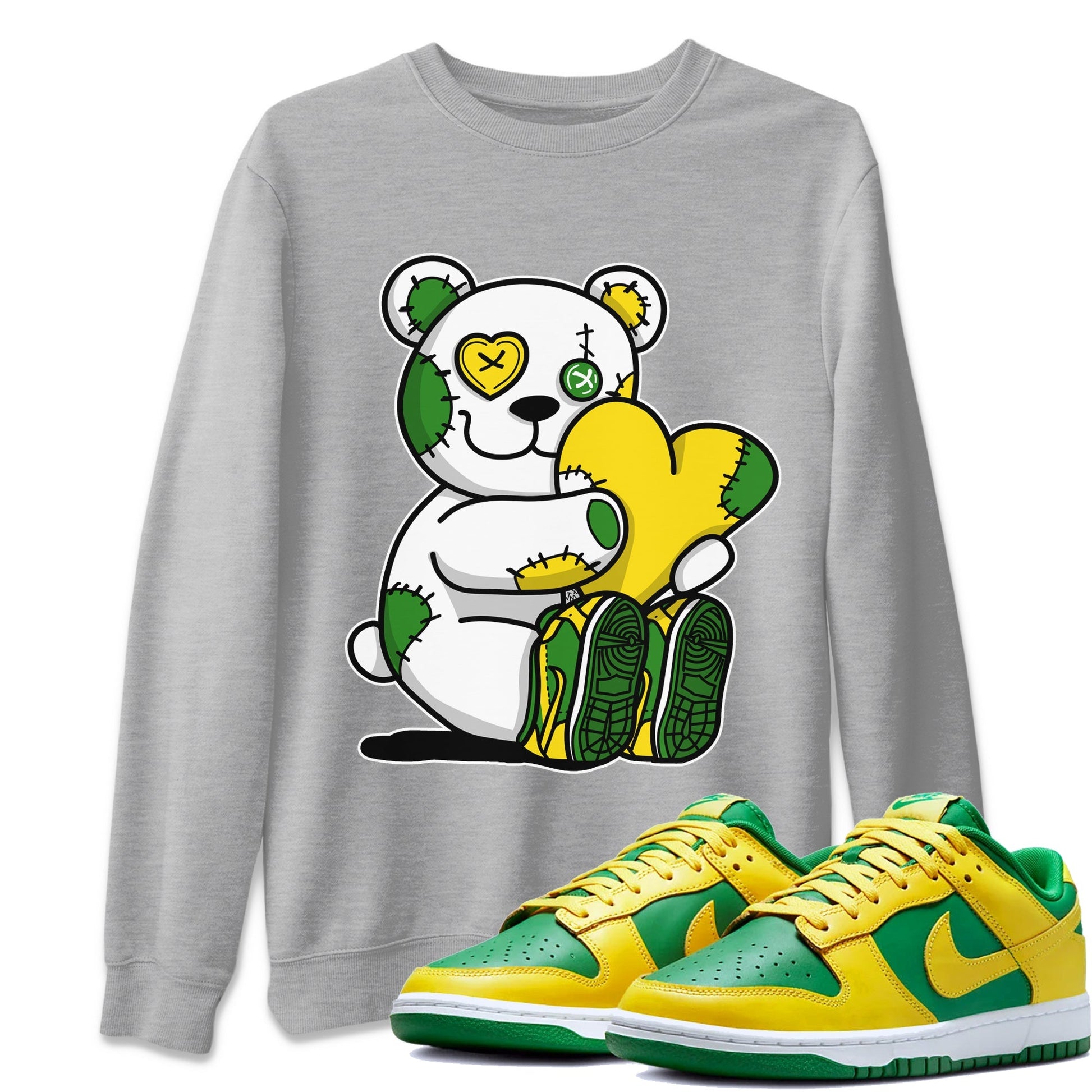 Dunk Reverse Brazil Sneaker Match Tees Hugging Bear Sneaker Tees Dunk Reverse Brazil Sneaker Release Tees Unisex Shirts