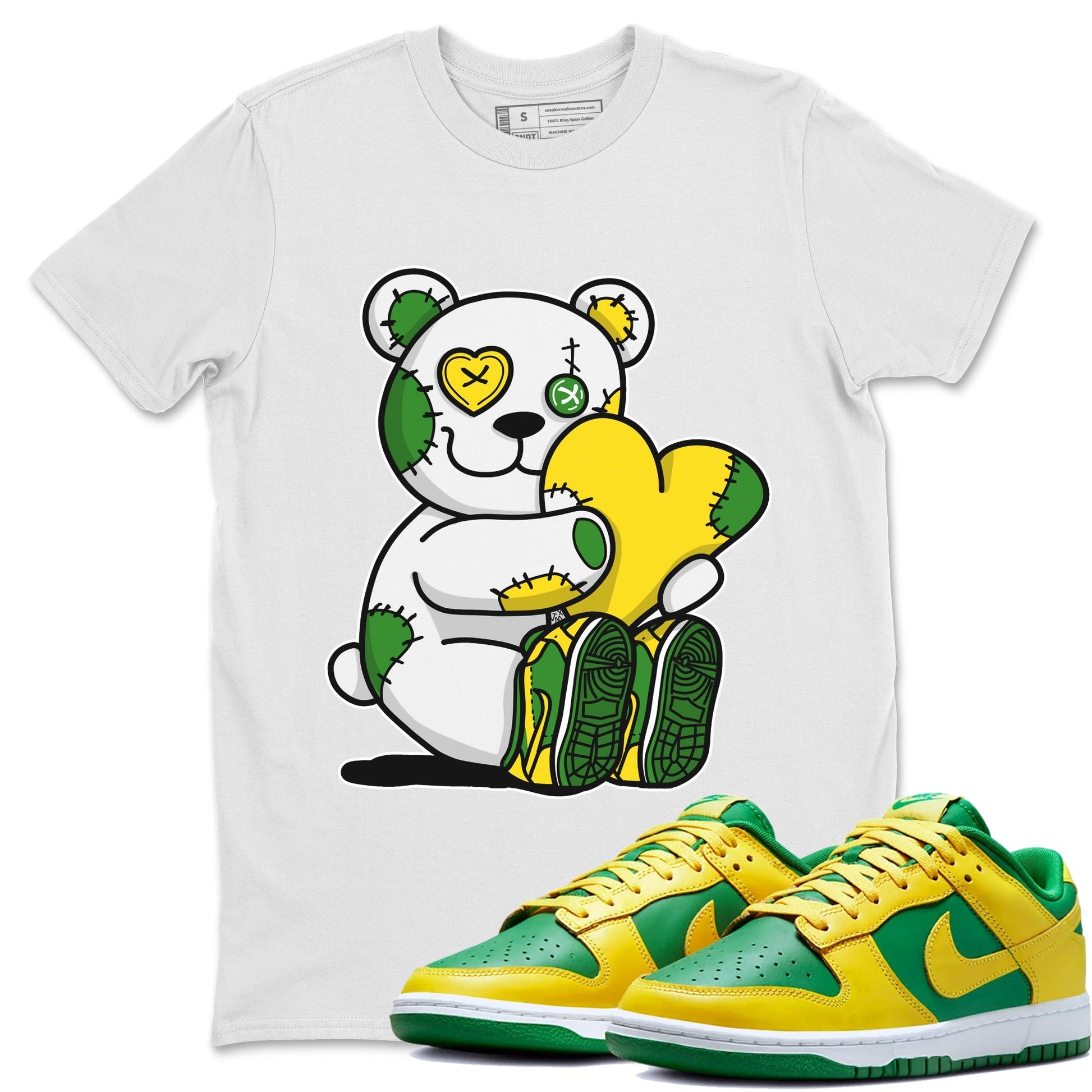 Dunk Reverse Brazil Sneaker Match Tees Hugging Bear Sneaker Tees Dunk Reverse Brazil Sneaker Release Tees Unisex Shirts