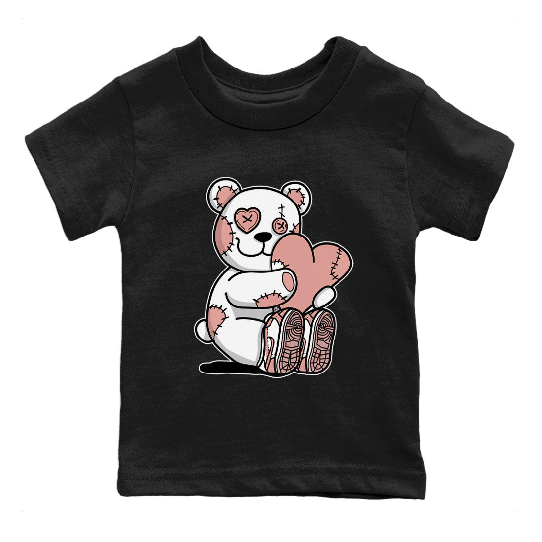Dunk Low WMNS Rose Whisper shirt to match jordans Hugging Bear sneaker tees Dunk Rose Whisper SNRT Sneaker Release Tees Baby Toddler Kids Black 2 T-Shirt