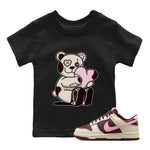 Dunk Valentines Day Sneaker Match Tees Hugging Bear Sneaker Tees Nike Dunk Valentine's Day Sneaker SNRT Sneaker Tees Kids Shirts