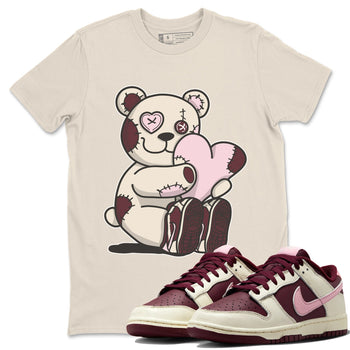 Dunk Valentines Day Sneaker Match Tees Hugging Bear Sneaker Tees Nike Dunk Valentine's Day Sneaker SNRT Sneaker Tees Unisex Shirts