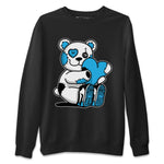 Jordan 1 Powder Blue Sneaker Match Tees Hugging Bear Sneaker Tees Jordan 1 Powder Blue Sneaker Release Tees Unisex Shirts