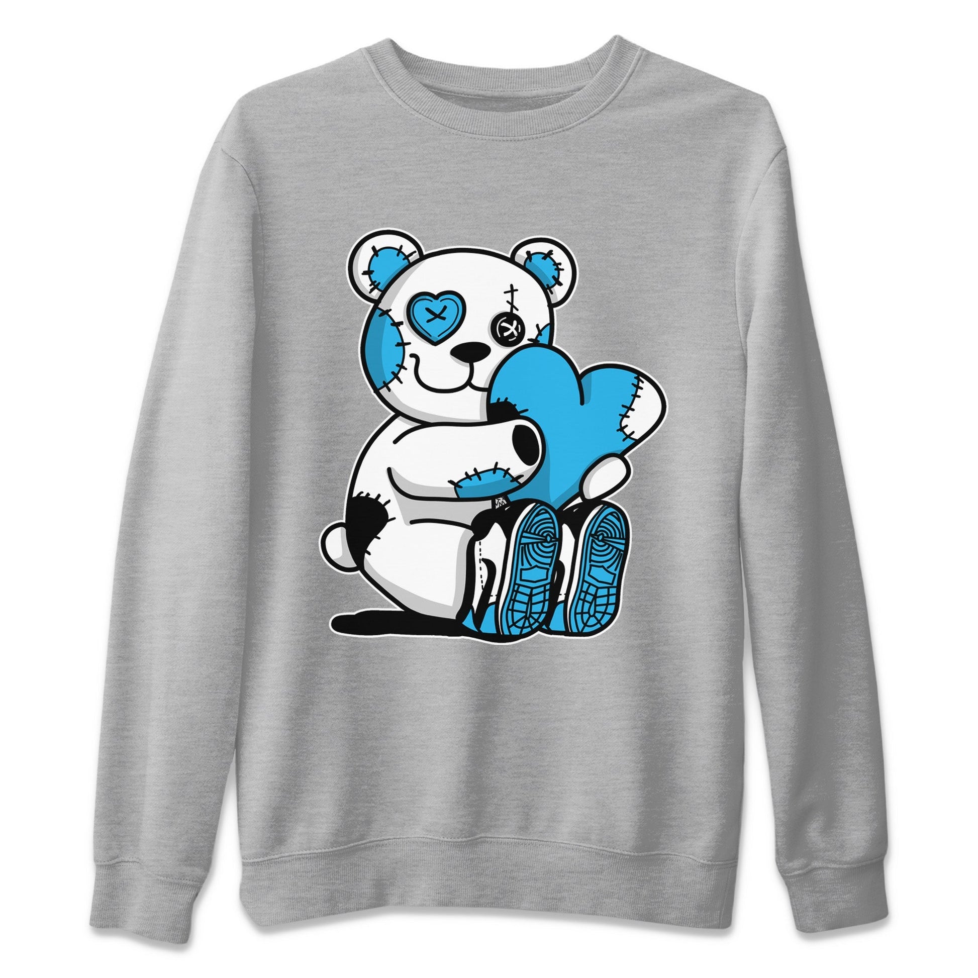 Jordan 1 Powder Blue Sneaker Match Tees Hugging Bear Sneaker Tees Jordan 1 Powder Blue Sneaker Release Tees Unisex Shirts