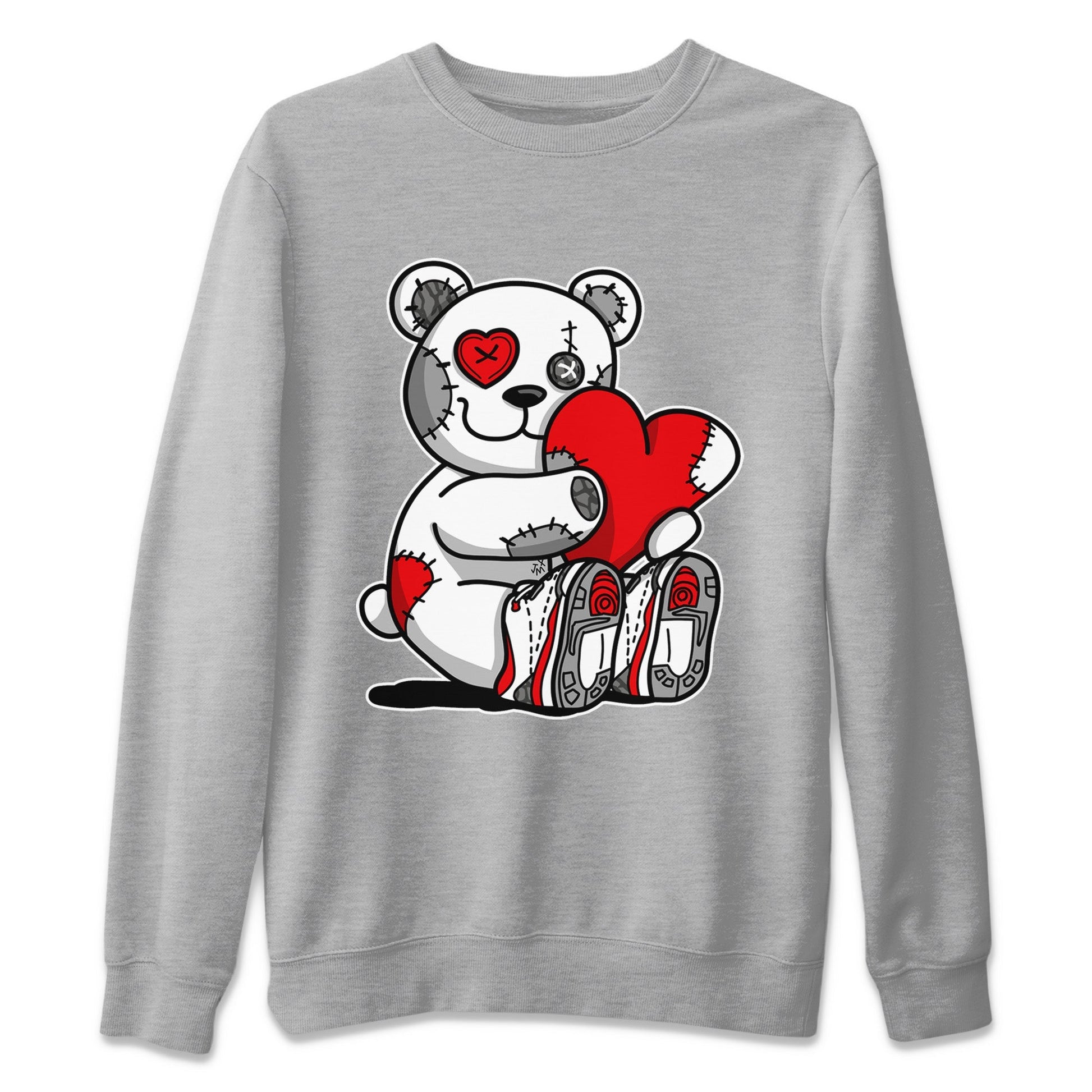 Jordan 3 Fire Red Sneaker Match Tees Hugging Bear Sneaker Tees Jordan 3 Fire Red Sneaker Release Tees Unisex Shirts