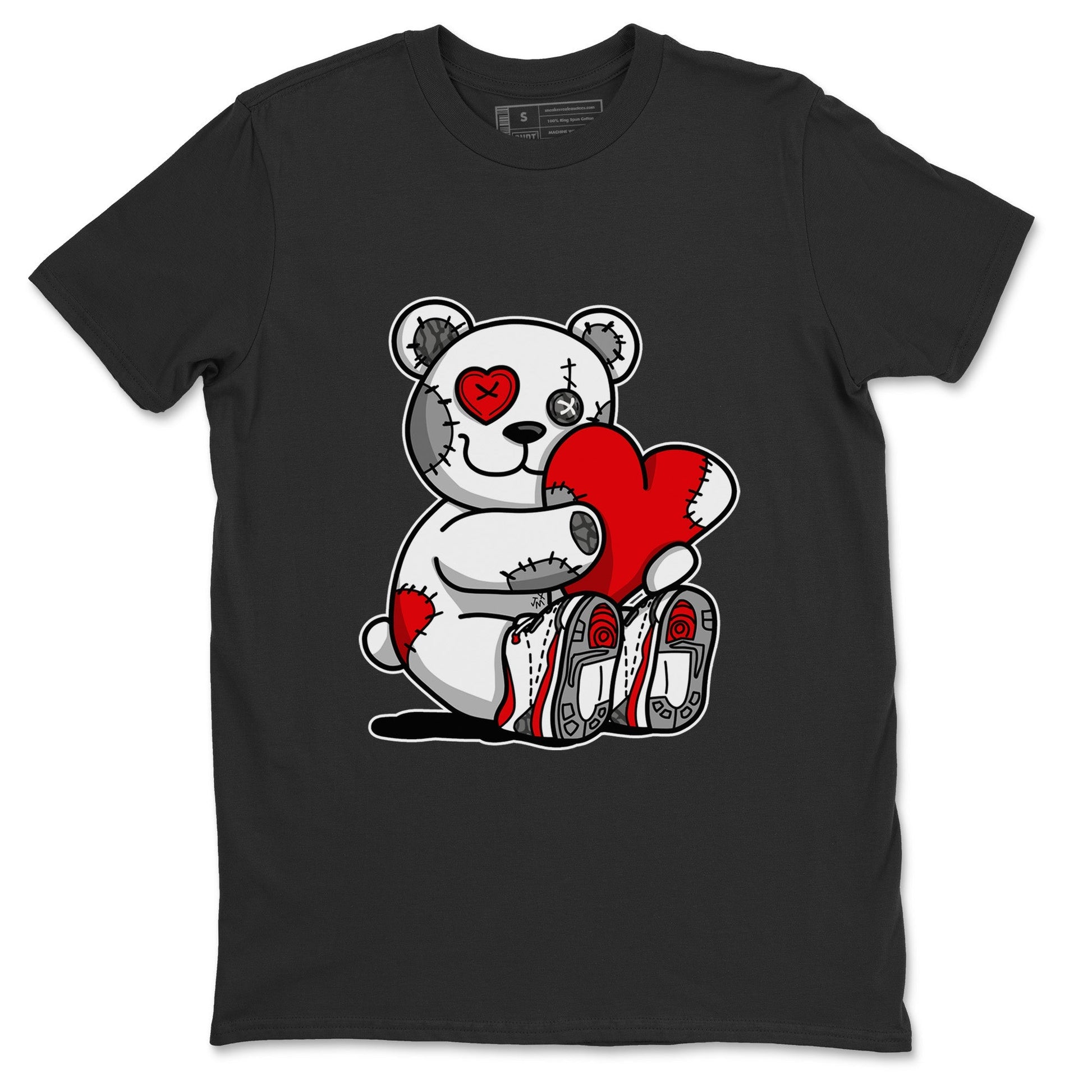 Jordan 3 Fire Red Sneaker Match Tees Hugging Bear Sneaker Tees Jordan 3 Fire Red Sneaker Release Tees Unisex Shirts