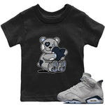 Jordan 6 Georgetown Sneaker Match Tees Hugging Bear Sneaker Tees Jordan 6 Georgetown Sneaker Release Tees Kids Shirts