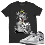 Jordan 1 Light Smoke Grey Sneaker Match Tees Hungry Cat Sneaker Tees Jordan 1 Light Smoke Grey Sneaker Release Tees Unisex Shirts