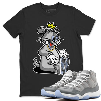 Jordan 11 Cool Grey Sneaker Match Tees Hungry Cat Sneaker Tees Jordan 11 Cool Grey Sneaker Release Tees Unisex Shirts