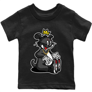 Jordan 4 Black Canvas Sneaker Match Tees Hungry Cat Sneaker Tees Jordan 4 Black Canvas Sneaker Release Tees Kids Shirts